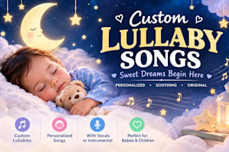 sing a soothing lullaby for your baby or bedtime music