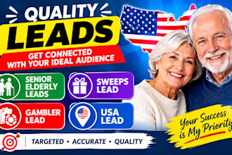 sweeps lead, gambler lead, usa leads, senior elderly leads
