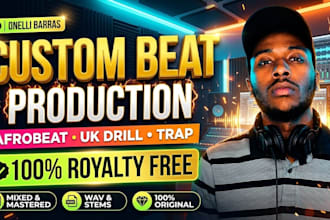 produce a custom afrobeat, UK drill, or trap type beat