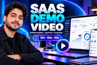 create saas animation and demo videos