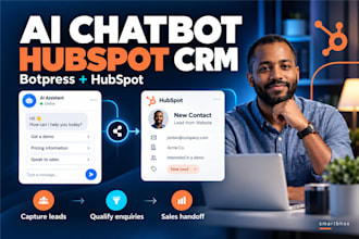 build a botpress ai chatbot with hubspot CRM for lead qualification