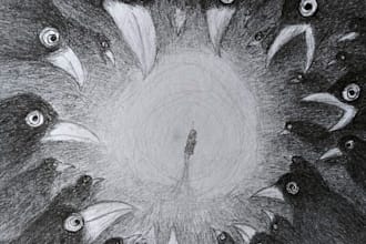 draw expressive pencil and charcoal illustrations