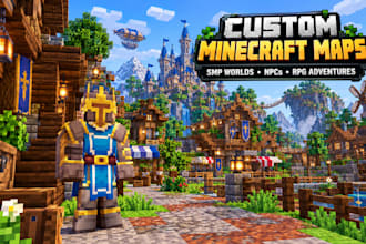 build custom minecraft maps, smp worlds, npcs and rpg adventures