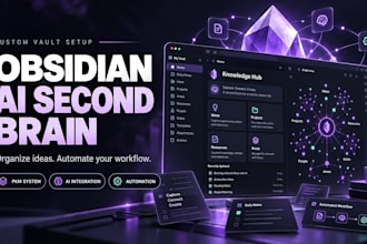 build your obsidian vault, ai second brain, pkm and automated workflows