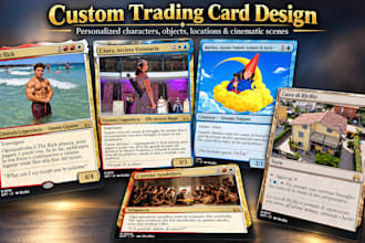design custom trading cards with your photos