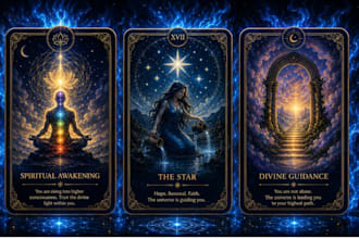 design unique oracle cards tarot cards oracle deck with card illustration