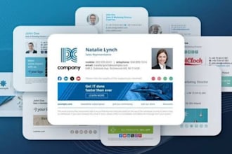 create corporate identity email signatures for gmail and outlook  email footers