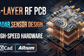 design 4 layer rf pcb, rader sensor board, high speed embedded hardware