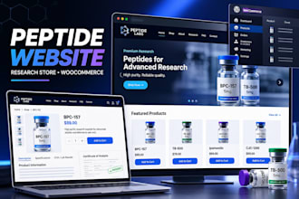 peptide website peptide store research peptide wocommerce peptide with wordpress