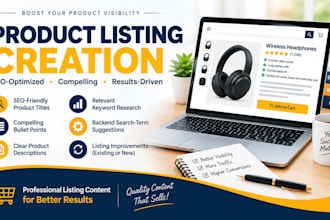 write SEO optimized amazon product listing copy