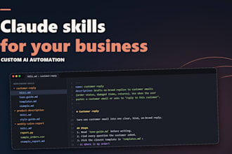 build claude skills and claude code ai automation for your business