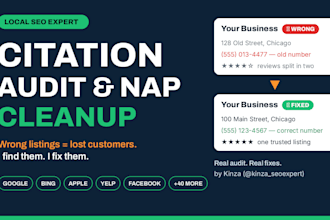 audit and clean up your local citations and fix nap errors