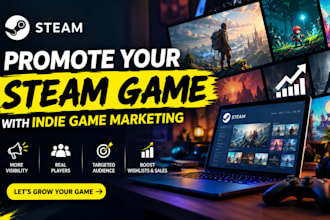 promote your steam game with indie game marketing
