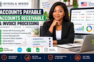 manage accounts payable accounts receivable and invoice processing