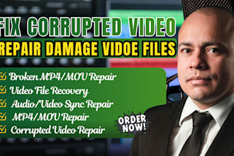 repair corrupted mp4, mov, avi videos and fix playback errors