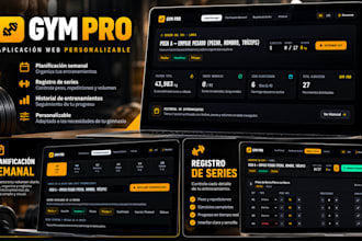 customize a fitness training web app for your gym