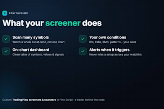 build a custom tradingview screener or scanner in pine script