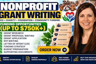 write nonprofit grant proposal ngo charity foundation community funding grants