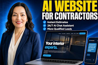 build an ai contractor website with instant estimates