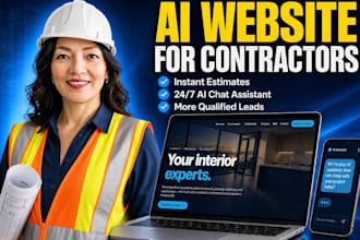 build an ai contractor website with instant estimates