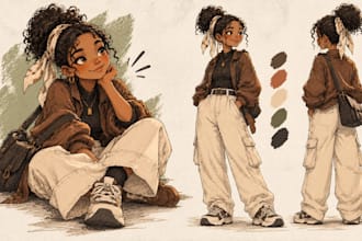 illustrate original character artwork