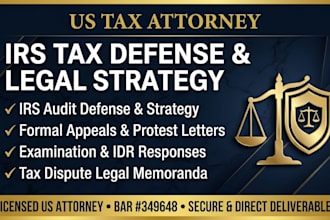 draft a formal response to your irs examination or audit notice