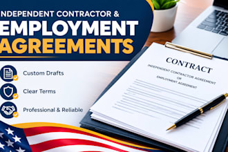 draft independent contractor and employment agreements