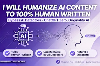 convert ai content into human written