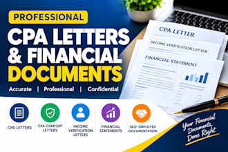 draft cpa letters income verification document comfort letter financial document