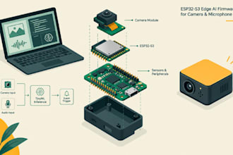 develop esp32 s3 edge ai firmware for tinyml camera and microphone inference