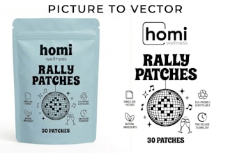 vectorize image, redraw logo, and convert png to vector