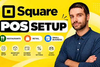 set up square pos system for restaurants retail stores and small business