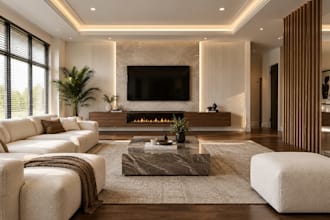 do 3d exterior design, interior design and 3d rendering