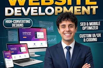 build a modern responsive landing page for busines