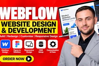 redesign and customize your webflow website
