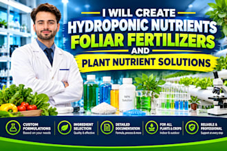 formulate hydroponic nutrients, foliar fertilizers and plant nutrient solutions