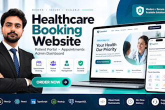 build a clinic booking website and patient portal
