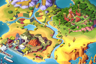 create custom vector maps, city maps, street maps and travel map illustrations