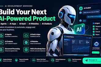 develop custom ai software, full stack web applications and ai apps