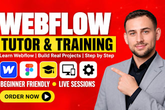 be your professional webflow tutor for beginners