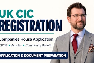 prepare your UK cic registration and companies house application