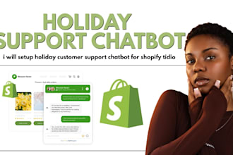 setup holiday customer support chatbot for shopify tidio