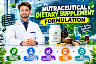 formulate custom nutraceutical and dietary supplements