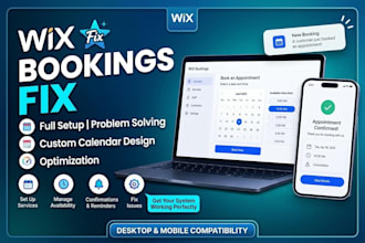 set up wix bookings, services, calendars and appointment scheduling