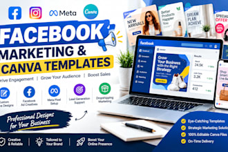 do facebook marketing canva templates dropshipping pixel setup lead generation