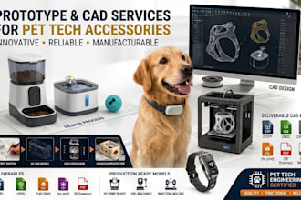 design pet tech accessories 3d cad models and product prototypes