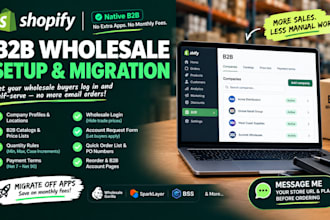 setup shopify b2b wholesale with company accounts and net terms vomrac