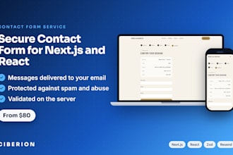 add a secure contact form to your nextjs or react website