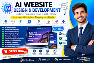 design and build an ai website design responsive ai and landing page