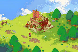 isometric pixel art tileset pixel environment isometric pixel tilemap game asset